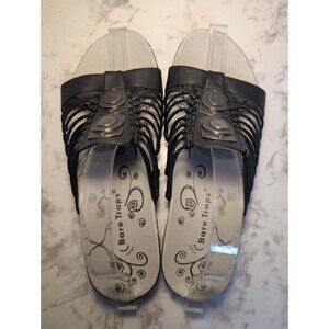 Bear Traps Joliot Sandals Woman Sz 6.5 Boho Beach Vacation Cruise Black Shoes